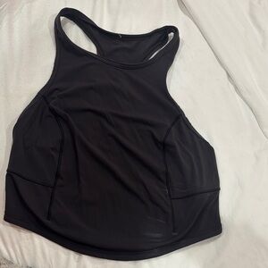 Black Lululemon Power Thru tank top